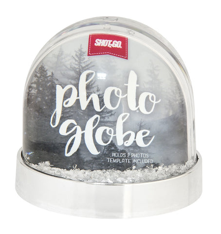 SHOT2GO PHOTO GLITTER GLOBE - SILVER