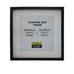 Como Shadow Box Black 16x16 Inch (40x40cm) with 12x12 Inch (30x30cm) Opening