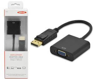 Ednet DisplayPort (M) to VGA (F) Adapter Cable