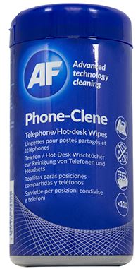 AF Phone-Clene Anti-Bacterial Phone Wipes Tub - 100