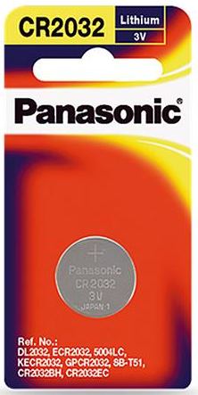 Panasonic Lithium 3V Coin Cell Batteries CR2025 2 Pack