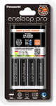 Panasonic Eneloop Quick Charger + 4 AA Eneloop Pro Batteries
