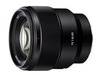 Sony Alpha SEL85F18 85mm F1.8 FF FE Mount Lens