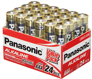 Panasonic AAA Alkaline Battery 24 Pack