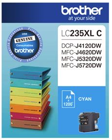 Brother LC235XLC Cyan High Yield Ink Cartridge