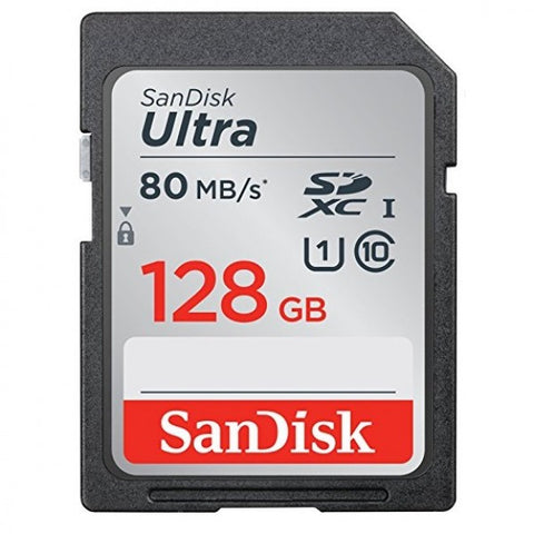Sandisk Ultra 128GB SD 80MB/s C10 card