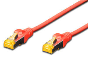 Digitus S-FTP CAT6A Patch Lead - 0.5M Red