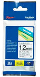 Brother TZe-231 12mm x 8m Black on White Tape  Non-Laminated
