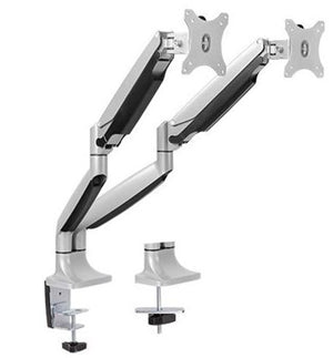 Brateck 13-32" Dual Monitor Counter-Balanced Stand with Clamp Base