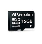 Verbatim Premium microSDHC UHS-I Class 10 Card with Adapter 16GB