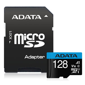 ADATA Premier microSDXC UHS-I A1 V10 Card with Adapter 128GB