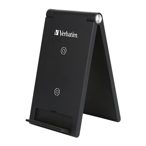 Verbatim 10W Wireless QI Charging Stand (2 Coils) - Black