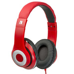 Verbatim Classic Stereo Headphones with Microphone Red