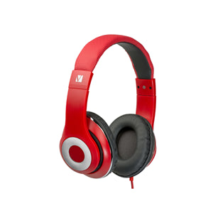 Verbatim Classic Stereo Headphones with Microphone Red