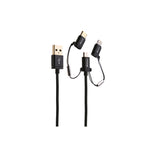 Verbatim 3-in-1 Micro USB + Lightning + Type-C to USB A Cable 120cm