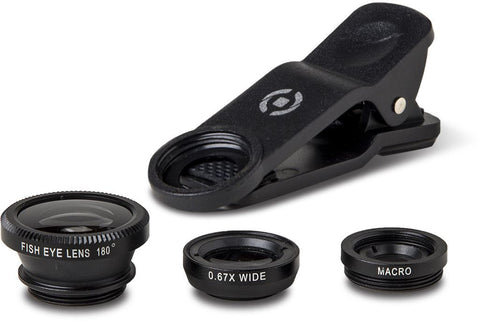 Celly Clip & Click 3 In 1 Smartphone Lens Kit