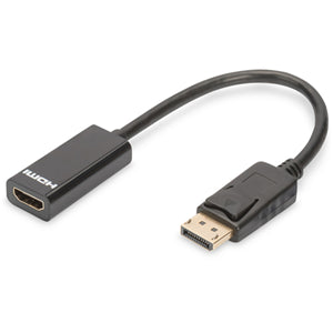 Ednet DisplayPort v1.2 (M) to HDMI Type A (F) 0.15m Adapter Cable