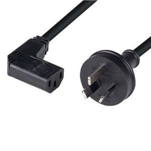Power Cord - Right Angle 10A/250V IEC (F) to 3 Pin Power (M) 1.8m