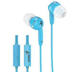 Genius HS-M320 Blue In-Earphones with Inline Mic