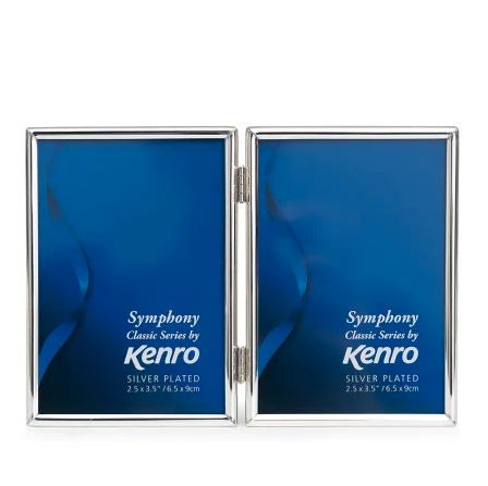 Kenro Symphony Classic Frame DOUBLE 3.5"x 5" - Silver
