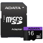 ADATA MICRO SDHC 16GB CL 10 UHS-1 W/ADPTER