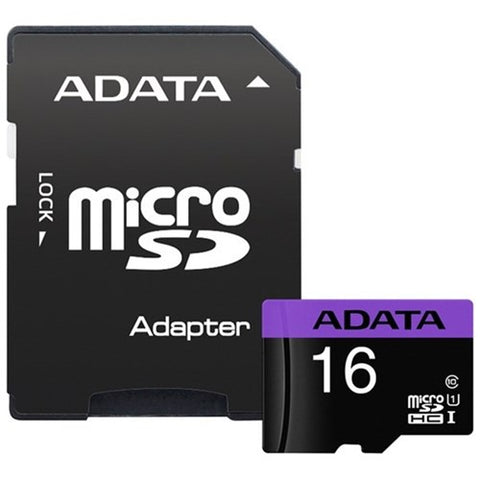 ADATA MICRO SDHC 16GB CL 10 UHS-1 W/ADPTER