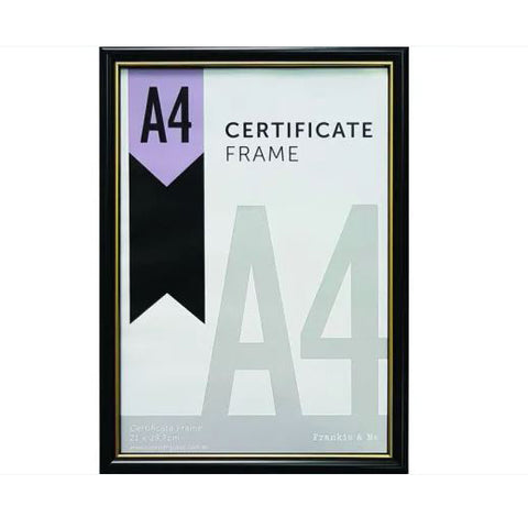 Certificate Frame Gold A4