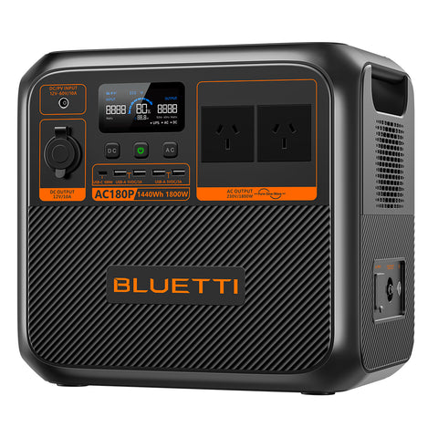 Bluetti Ac180 P Home & Portable Power Station | 1800 W (2700 W Surge) 1440 Wh