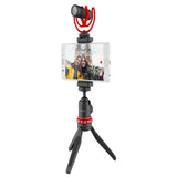 Boya Vlogging Kit Including Mini Tripod And By Mm1 Microphone