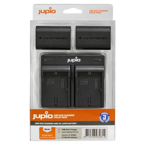 JUPIO KIT 2X LP-E6NH 2130MAH + USB DUAL CHARGER