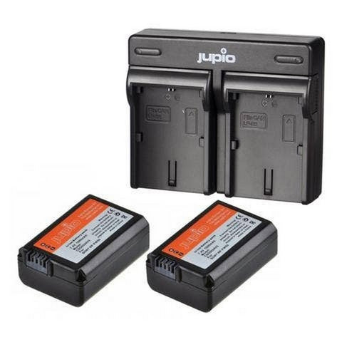 JUPIO KIT 2X NP-FW50 1080MAH + USB DUAL CHARGER