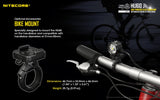 Nitecore Bike Mount And Helmet Strap For Hu60