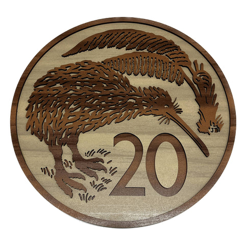 Wood 20c Coin WallArt