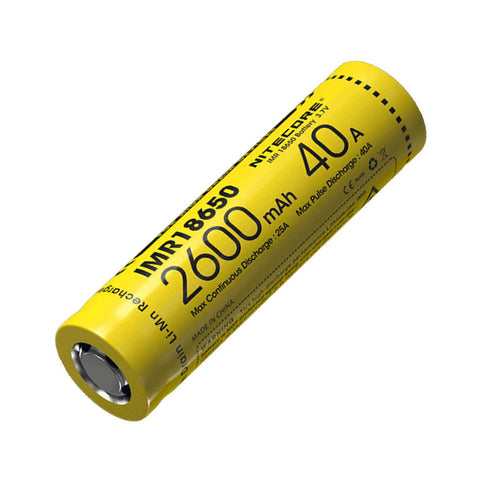 Nitecore 2600 Mah Rechargeable 18650 Battery (3.7 V, 850m Ah)