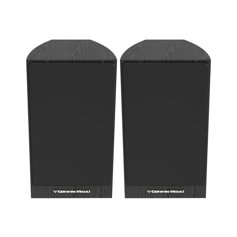 Cerwin Vega La Series Home Audio 6.5" 2 Way Bookshelf Speaker Pair Black