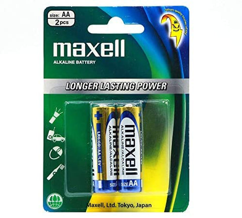 MAXELL ALKALINE BATTERY AAA 2 PACK BLISTER