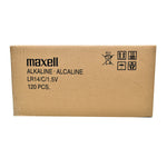 Maxell Alkaline C Size Bulk Six Pack Batteries In Shrink Wrap Packaging