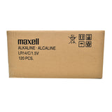 Maxell Alkaline C Size Bulk Six Pack Batteries In Shrink Wrap Packaging
