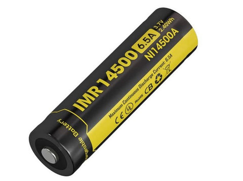 Nitecore Li Ion Rechargeable Imr 14500 Battery (650m Ah)