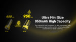 Nitecore Li Ion Rechargeable 16340 Battery 950 Mah 3.6 V