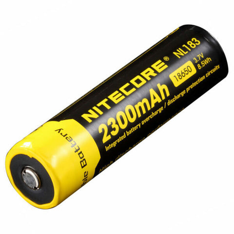 Nitecore Li Ion Rechargeable Battery 18650 (3.7v / 2300m Ah)