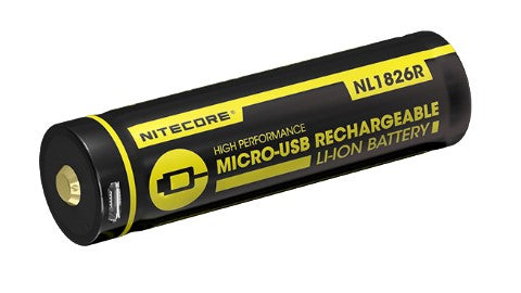 Nitecore Li Ion Usb Rechargeable Battery 18650 (2600m Ah)