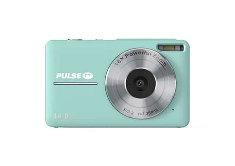 PULSE 16X Digi Zoom 44.0 MP Compact Camera – Green – Includes 32gb Memory Card