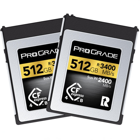 Prograde Digital Cfexpress 4.0 Type B Gold 512 Gb R3400 Mb/S W2400 Mb/S 2 Pk