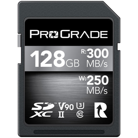 Prograde Digital Sdxc Cobalt Uhs Ii 128 Gb R300 Mb/S W250 Mb/S V90
