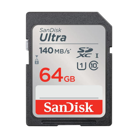 Sandisk Ultra Sdhc 64 Gb Up To 140 Mb/S Sd Card Class 10