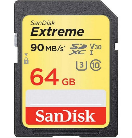 Sandisk Extreme Sdxc 64 Gb Up To 150 Mb/S Sd Card Class 10 U3 V30