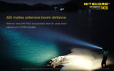 Nitecore 6000 Lumen Rechargeable Flashlight With Nbp68 Hd Battery Pack