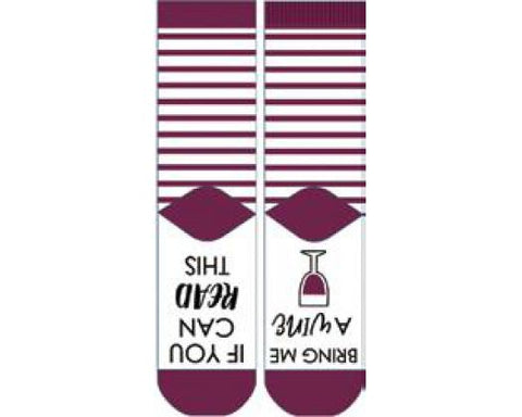 SOCK FF BRING WINE