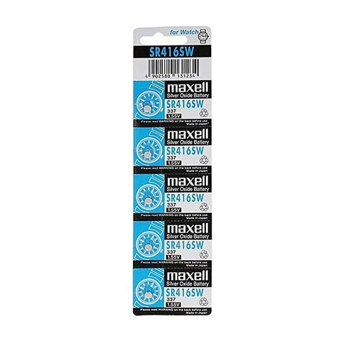 Maxell Silver Oxide Sr712 Sw Watch Battery Button Cell 5 Pack